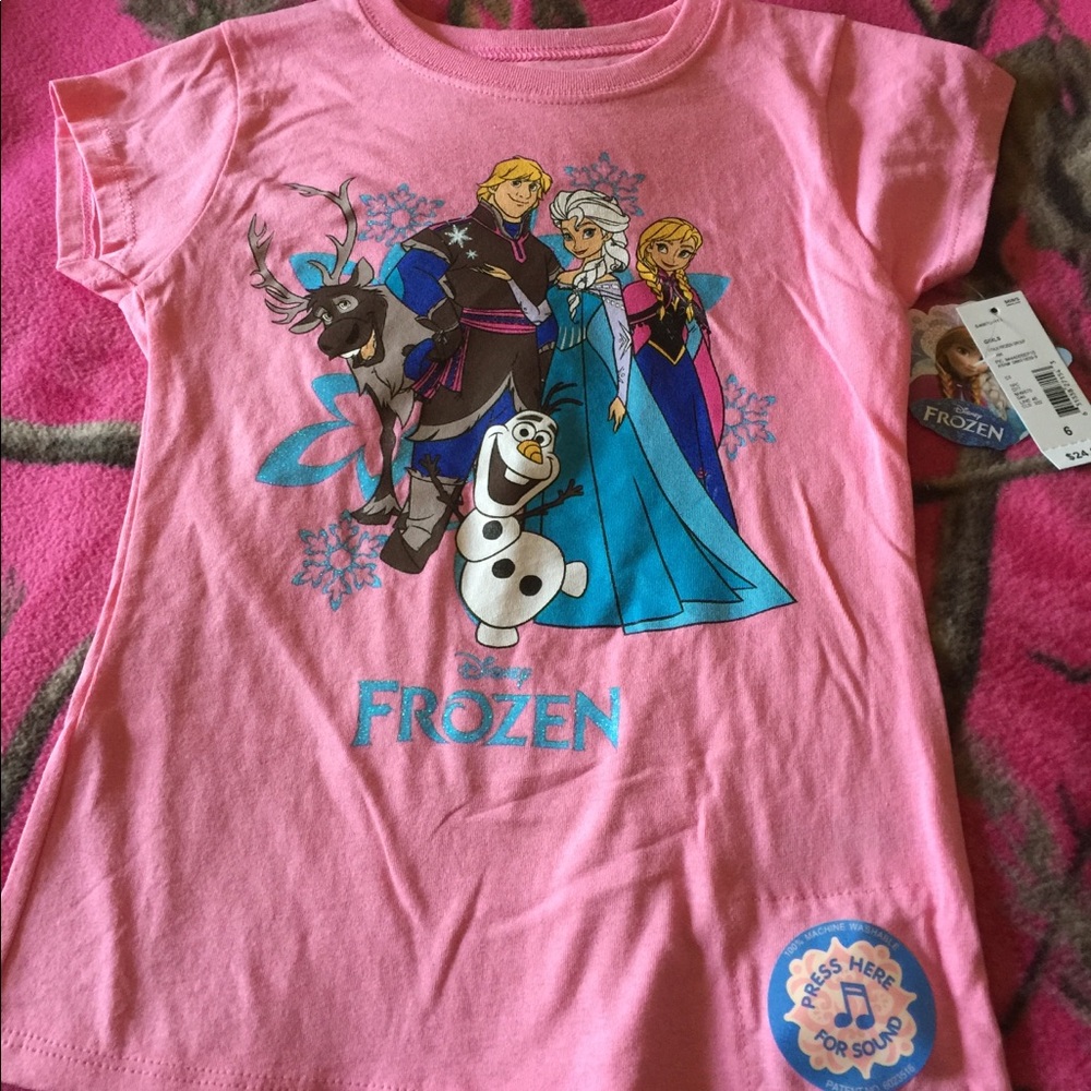 NWT Sz 6 Disney Frozen SINGING Top